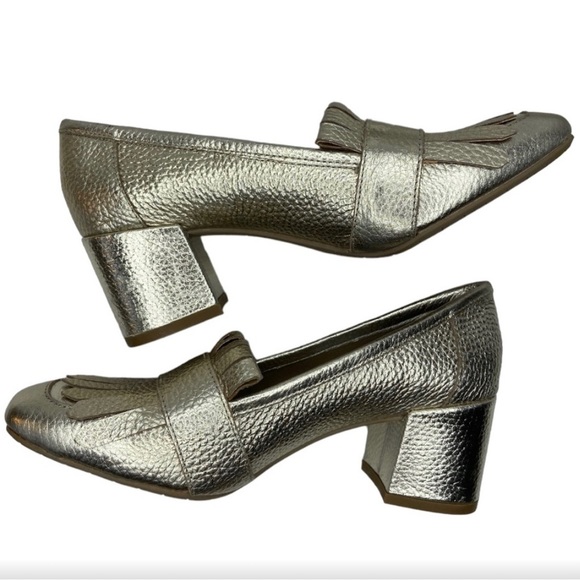 Kenneth Cole REACTION Women's Gold Michelle Block Heel Pump Size 6 NWT - Picture 5 of 11